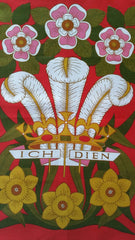 Vintage Prince of Wales Ich Dien Tea Towel