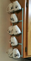 Glory & Grace Rustic Industrial 8 Arm Bottle Dryer Mug Rack