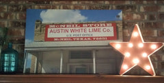 Rustic Farmhouse 18" Galvanized Star Light