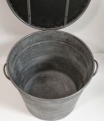 Cotton Picking Padded Top Galvanized Bucket Foot Stool