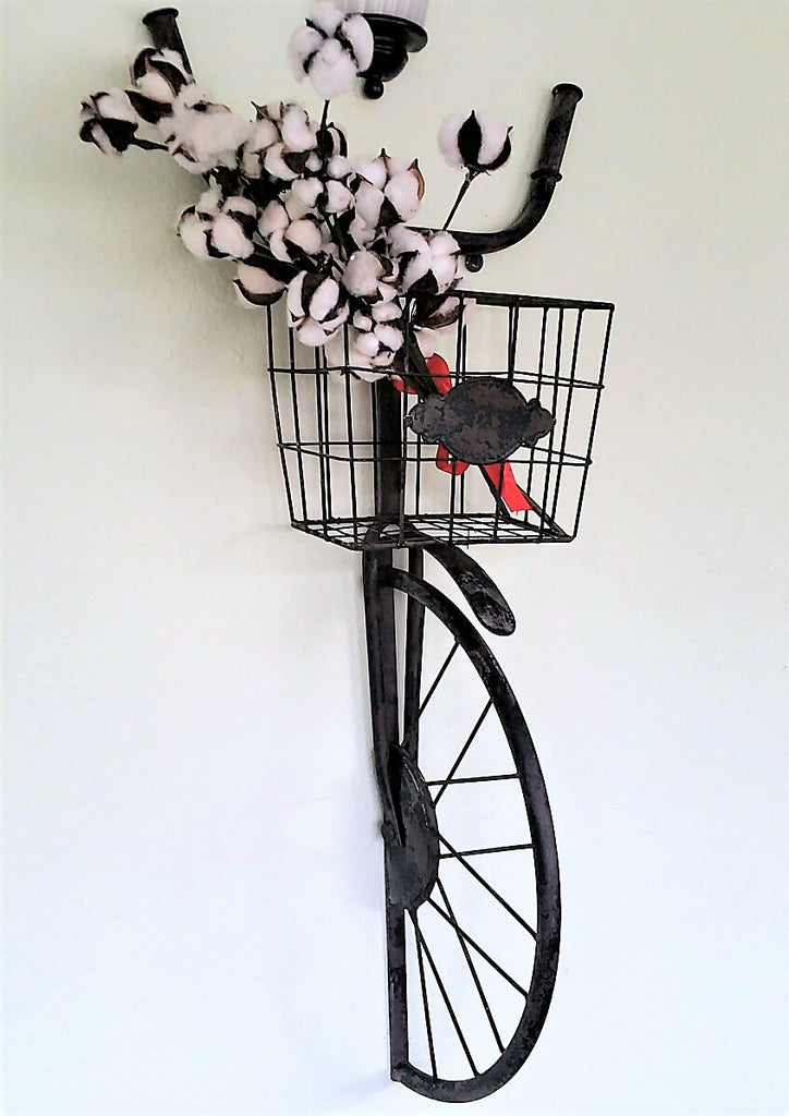 Vintage Inspired Bicycle Wire Wall Basket