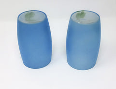 Rare Vintage 1950's Hocking Glass Frosted Gay Fad Tumblers, Set of 8