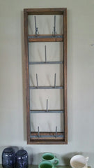 Glory & Grace Rustic Industrial 8 Arm Bottle Dryer Mug Rack