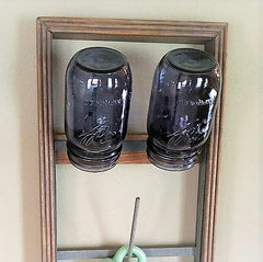 NEW! Custom Framed 8 arm Farmhouse Bottle Dryer Mug Rack
