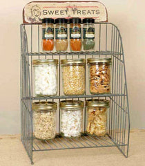 Rustic Industrial~ Country General Store ~SWEET TREATS~ Countertop Shelf Rack