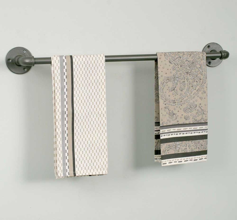 Rustic Industrial Towel Bar