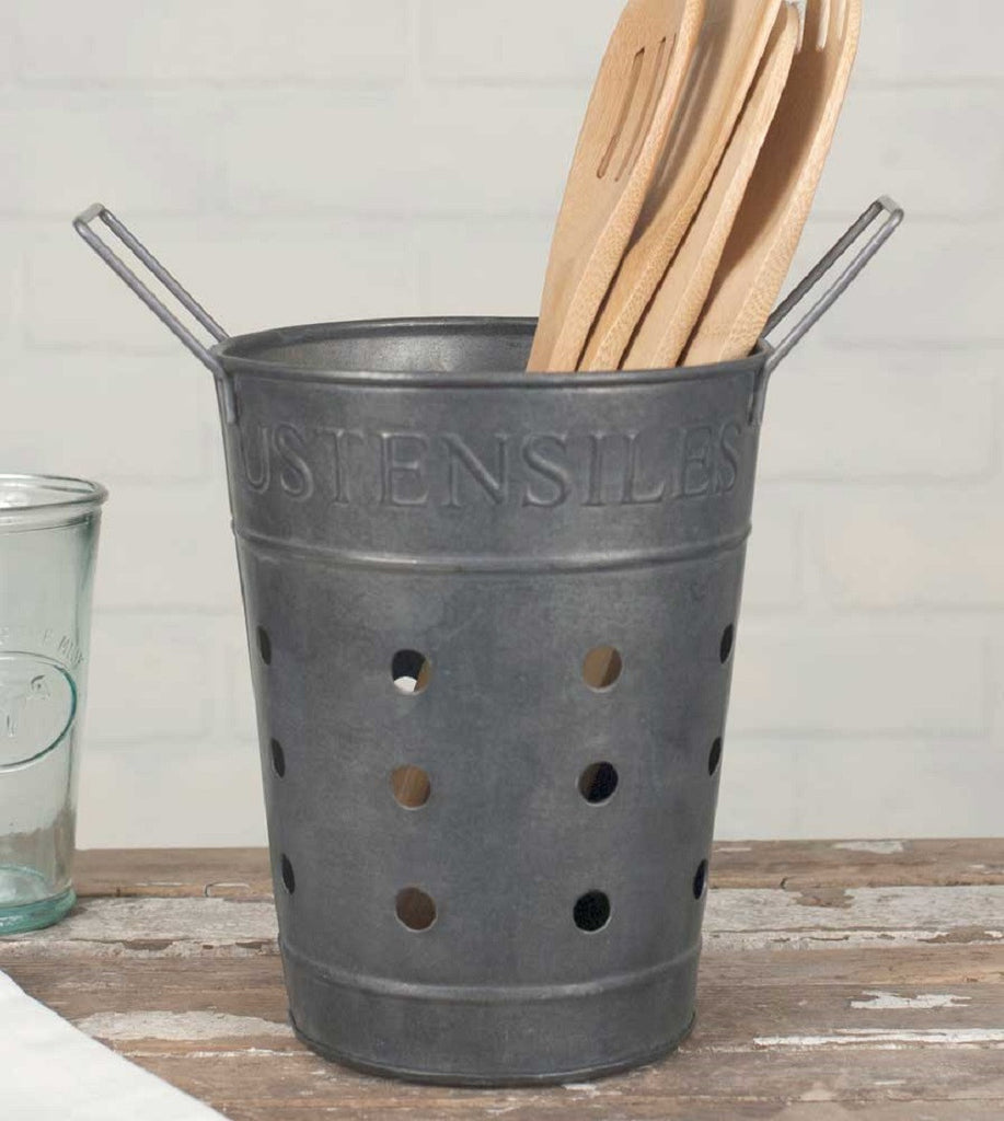 Vintage Inspired Rustic French Farmhouse Utensils ~Ustensiles~ Bucket