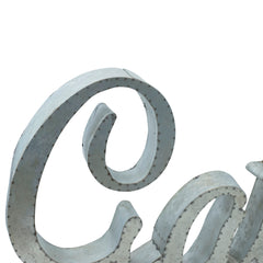Large Rustic Industrial Farmhouse 3-D Galvanized Gather Sign Wall Sculpture