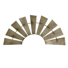 Huge 58" Antique Inspired Metal Half Windmill