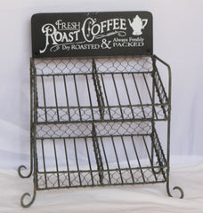 Fresh Roast Coffee Metal K-Cup Coffee Bar Single Serve Caddy Rack