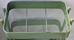 Vintage Inspired Green Iron and Metal 3-Tier Rolling Cart