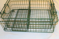 Green Metal General Store Cubbie Shelves, Set of Two