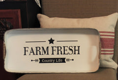Galvanized Farm Fresh Tray