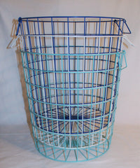 Glory & Grace Large 16 x 16 Wire Hamper Baskets, 3 Colors
