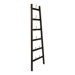 Wood & Iron Farmhouse Ladder Bottle Dryer Mug Display Rack