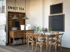 Huge 57" Vintage Inspired Embossed Metal SWEET TEA Sign