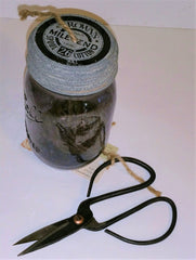Glory & Grace Purple Mason Jar Twine Holder and Scissors Set