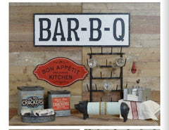 Industrial Farmhouse Black Bow-Front 22-Arm Wall Mount Bottle Dryer Mug Rack