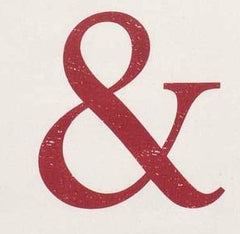 Red Ampersand Feedsack 100% Cotton Kitchen Tea Towels, Set of Two