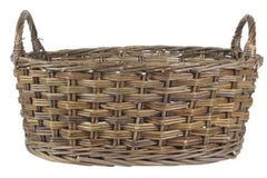Set of 3 Hand Woven, Heirloom Quality Oval Willow Wicker Baskets