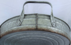 Big Rustic Farmhouse Galvanized Serving Tray