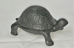 Cast Iron Garden Turtle Trinket, Key Box