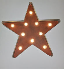 Rustic Farmhouse 18" Galvanized Star Light
