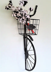 Vintage Inspired Bicycle Wire Wall Basket