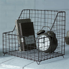 Rustic Industrial General Store Wire Basket