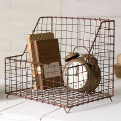 Rustic Industrial General Store Wire Basket