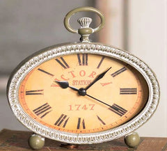 Victoria Oval Table Clock