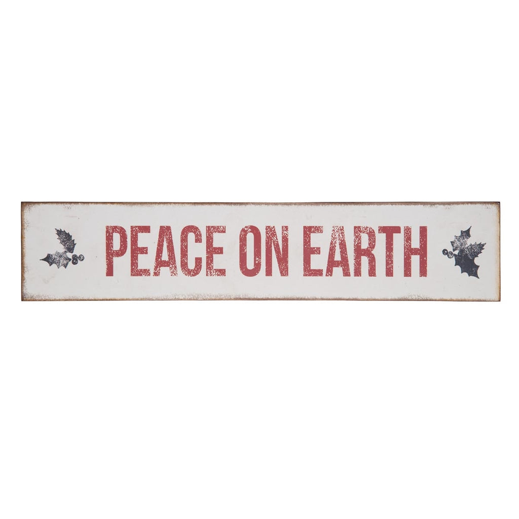 PEACE ON EARTH Wall or Door Sign Decor