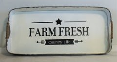 Galvanized Farm Fresh Tray